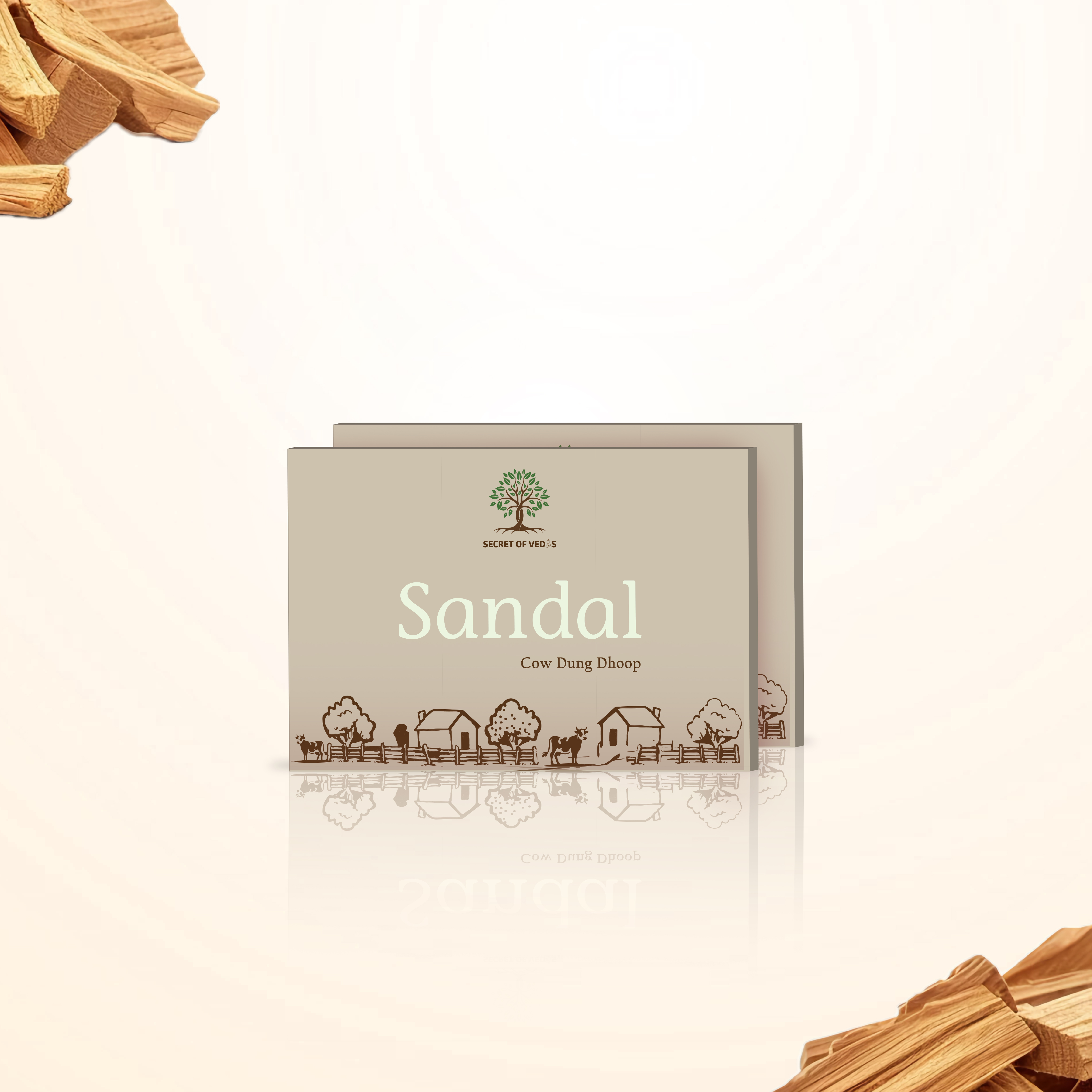 Sandal Cow Dung Dhoop